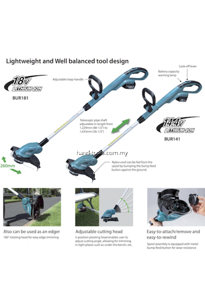 Strimmer Dur181z 18v Makita DUR181RT 18v LXT Cordless Grass Line