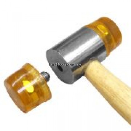 remax 66-PM630R 30mm/280mm (L)PLASTIC MALLET HAMMER with Wooden Handle Used to strike materials that must not be damaged, like gears, bearings, keys, pulleys, etc(66-PM630R)