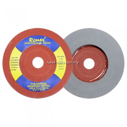 100mm PVA SPONGE GRINDING WHEEL Use to apply on stainless steel, casting, wood, cane, marble, glass and etc