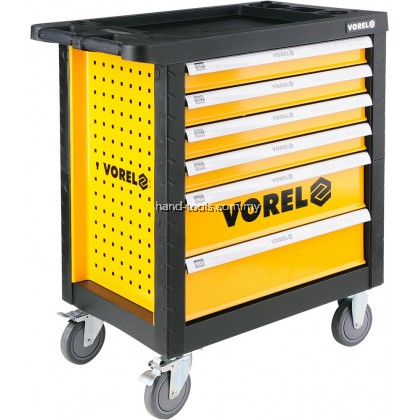 Vorel YT-58540 6 Drawers Roller Cabinet with 177pcs Mechanic Tools