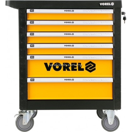 Vorel YT-58540 6 Drawers Roller Cabinet with 177pcs Mechanic Tools
