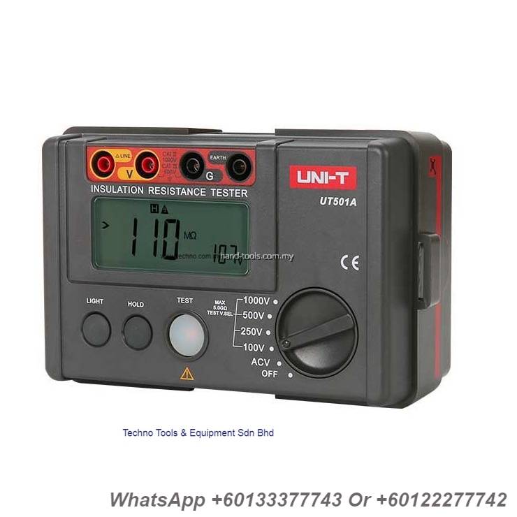 UNIT UT501A 1000V Digital Insulation Resistance Tester Original 12