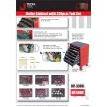 jetech RC-330-S Roller Cabinet with 330pcs Tool Set