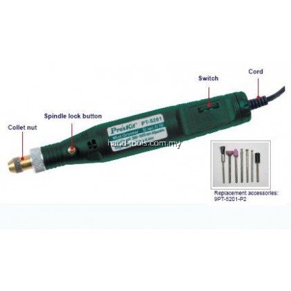 ProsKit PT-5201B Mini Grinder (230V AC 50Hz)