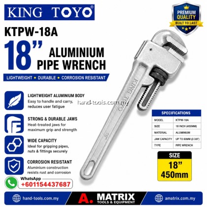 kingtoyo ktpw-18a 18inch Aluminium Pipe Wrench