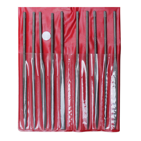 10PCS NEEDLE FILE SET Work on carbide, glass, hardened steel, and other ...