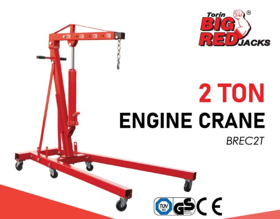 BIGRED BREC2T 2 TON Hydraulic Engine Crane Garage