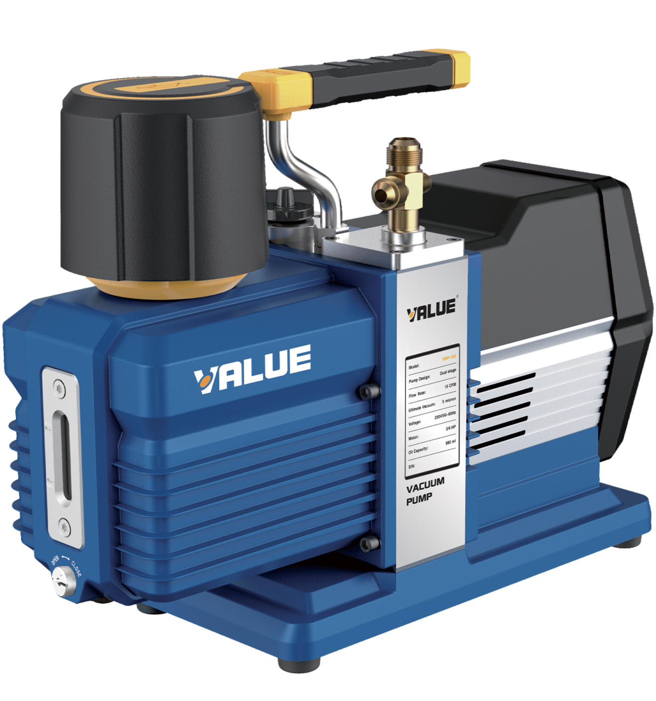 VALUE VRP-15D Performance Dual Stage Industrial Vacuum Pump VRP-15D (15CFM)