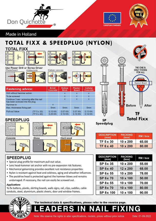 TOTAL FIXX & SPEEDPLUG (NYLON)